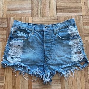 High Waisted Denim Shorts